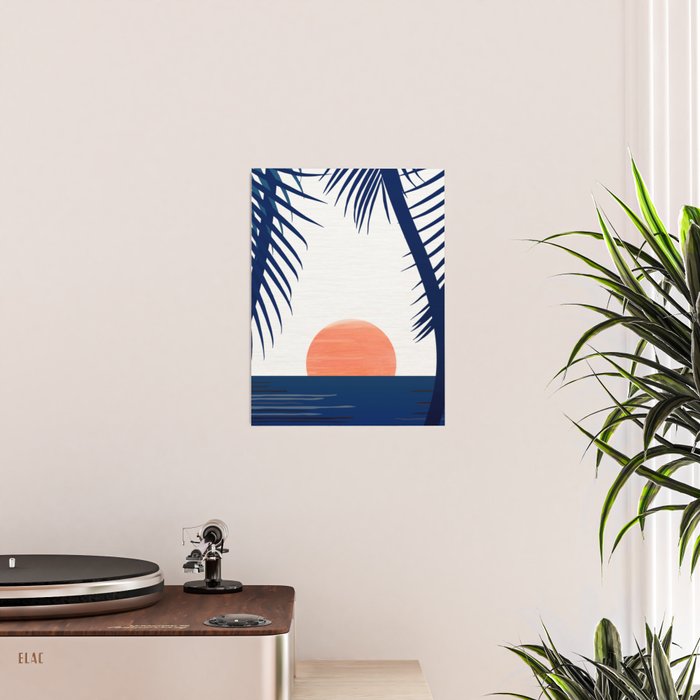 Winter Sunset / Abstract Landscape Poster Gallery Image 2
