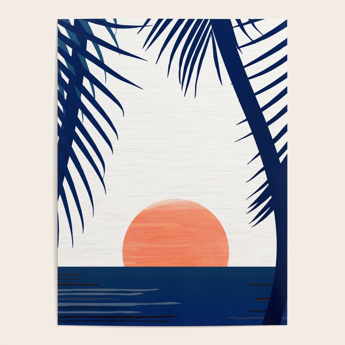 Winter Sunset / Abstract Landscape Poster Gallery Image 1