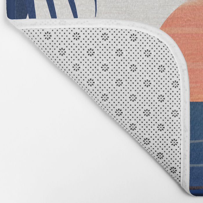 Winter Sunset / Abstract Landscape Bath Mat Gallery Image 2