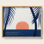 Winter Sunset / Abstract Landscape Serving Tray Gallery Image 1