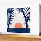 Winter Sunset / Abstract Landscape Wall Mural Gallery Image 2