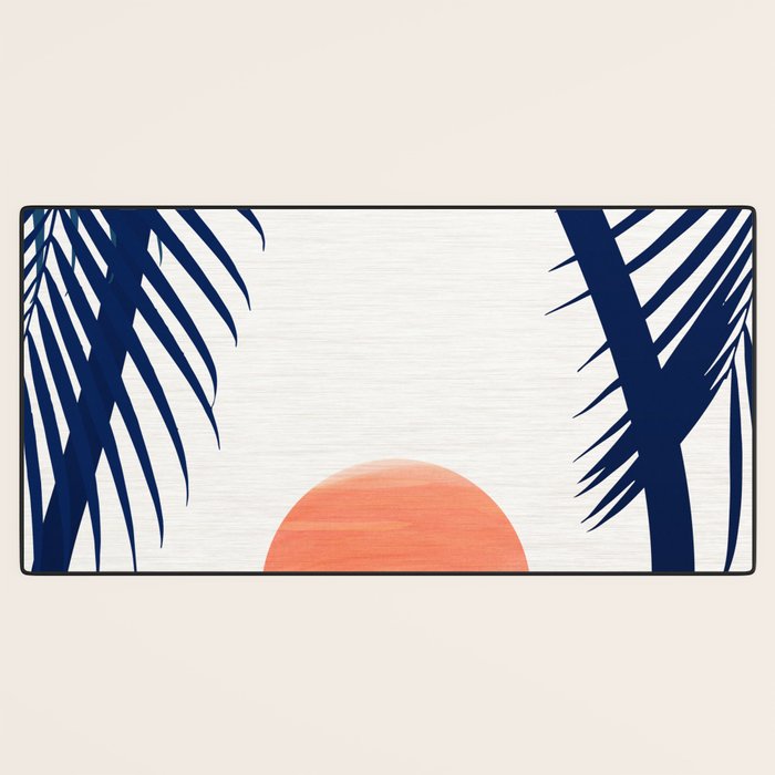 Winter Sunset / Abstract Landscape Desk Mat Gallery Image 3