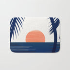 Winter Sunset / Abstract Landscape Bath Mat Gallery Image 1