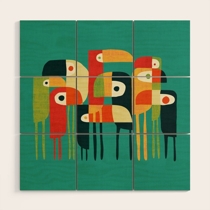 Toucan Wood Wall Art Gallery Image 1