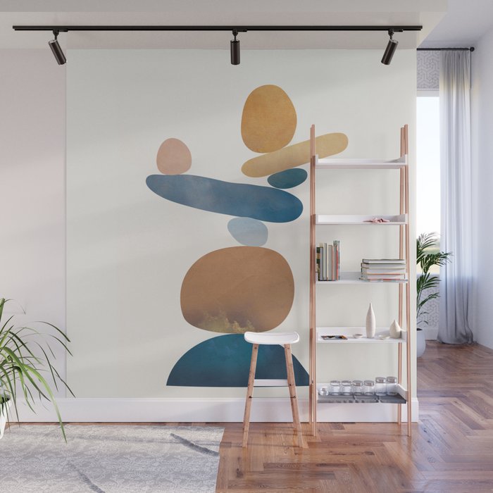 Balancing Stones 28 Wall Mural Gallery Image 1