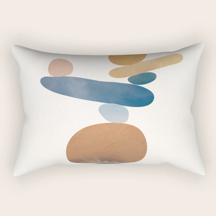 Balancing Stones 28 Rectangular Pillow Gallery Image 2
