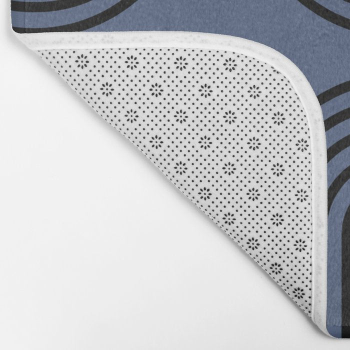Abstraction_NEW_SUN_BLUE_LINE_POP_ART_Minimalism_0222A Bath Mat Gallery Image 2