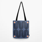 Abstraction_NEW_SUN_BLUE_LINE_POP_ART_Minimalism_0222A Tote Bag Gallery Image 2