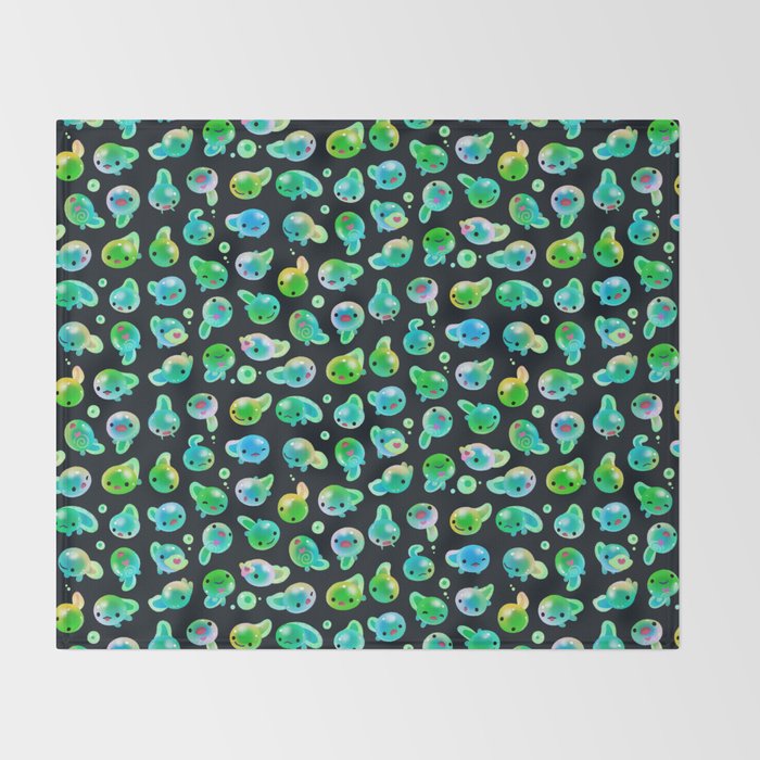 Candy tadpole Throw Blanket Gallery Image 2