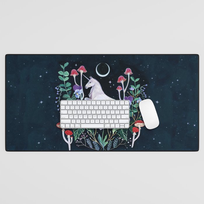 Unicorn Garden Desk Mat Gallery Image 1