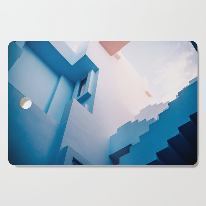 Muralla Roja blue and pink geometric walls Cutting Board Gallery Image 1