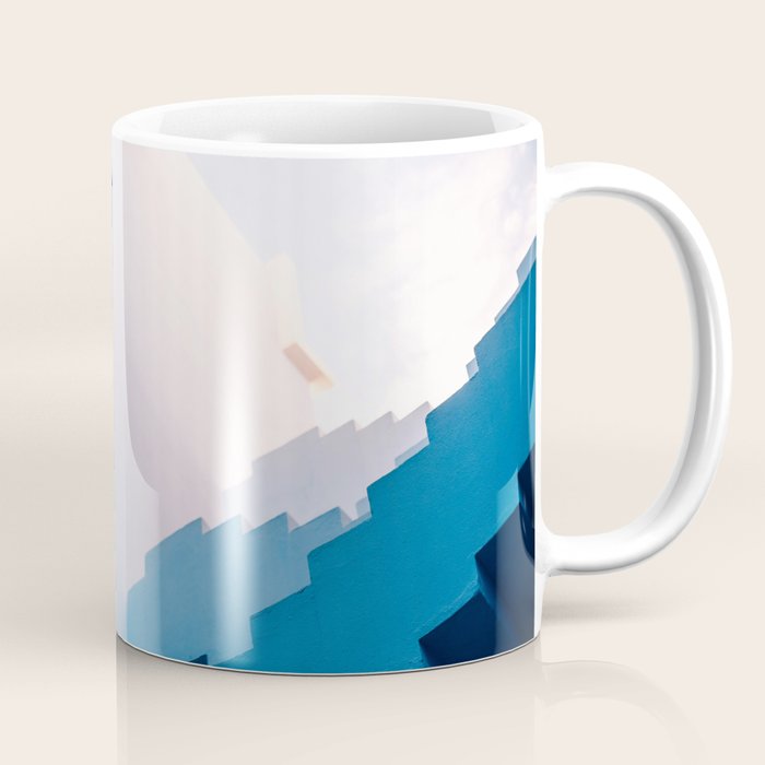Muralla Roja blue and pink geometric walls Coffee Mug Gallery Image 1