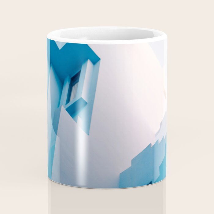 Muralla Roja blue and pink geometric walls Coffee Mug Gallery Image 4