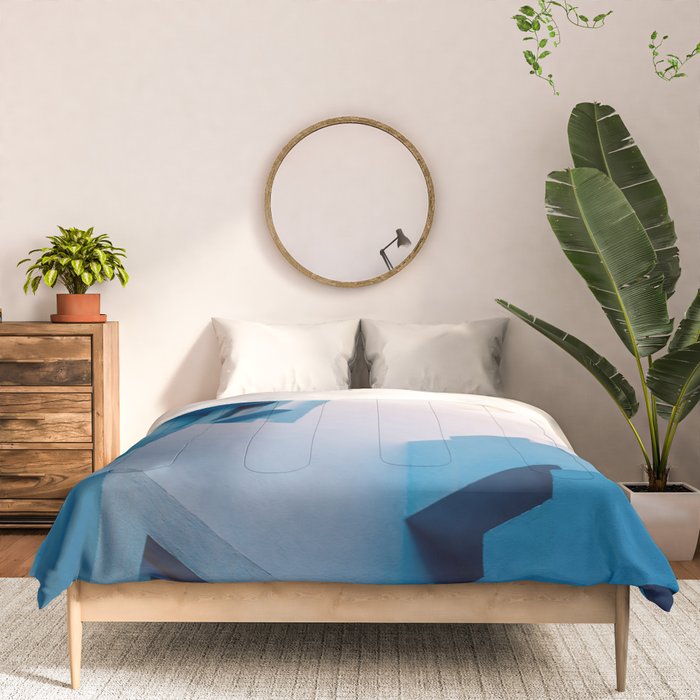 Muralla Roja blue and pink geometric walls Comforter Gallery Image 3