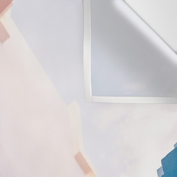 Muralla Roja blue and pink geometric walls Wall Tapestry Gallery Image 3