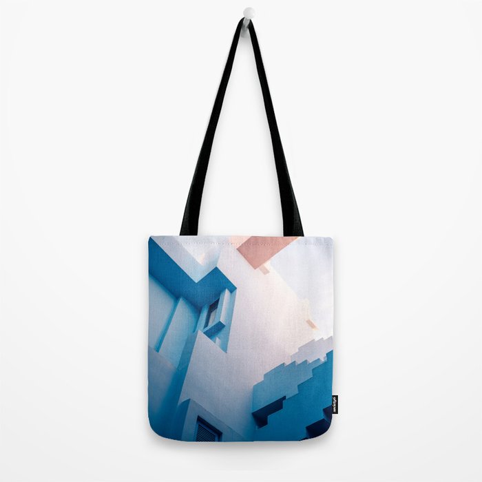 Muralla Roja blue and pink geometric walls Tote Bag Gallery Image 2