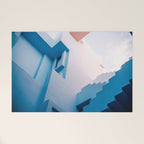 Muralla Roja blue and pink geometric walls Welcome Mat Gallery Image 1
