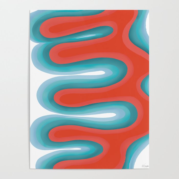 Radiating curves Poster Gallery Image 4