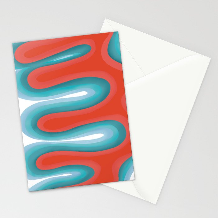 Radiating curves Stationery Card Gallery Image 2