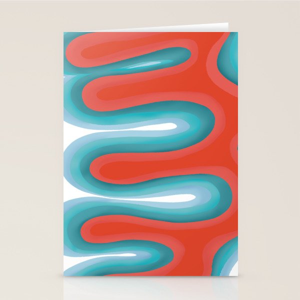 Radiating curves Stationery Card Gallery Image 2