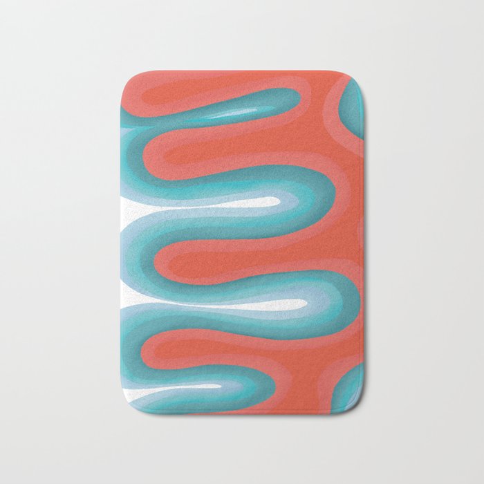 Radiating curves Bath Mat Gallery Image 1