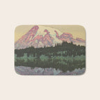 Hiroshi Yoshida Vintage Japanese Woodblock Print Reflection Lake Landscape Bath Mat Gallery Image 1