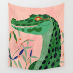 Jungle Crocodile Wall Tapestry Gallery Image 4