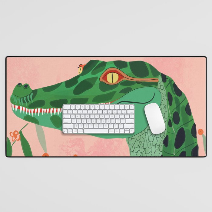 Jungle Crocodile Desk Mat Gallery Image 1