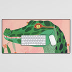 Jungle Crocodile Desk Mat Gallery Image 1