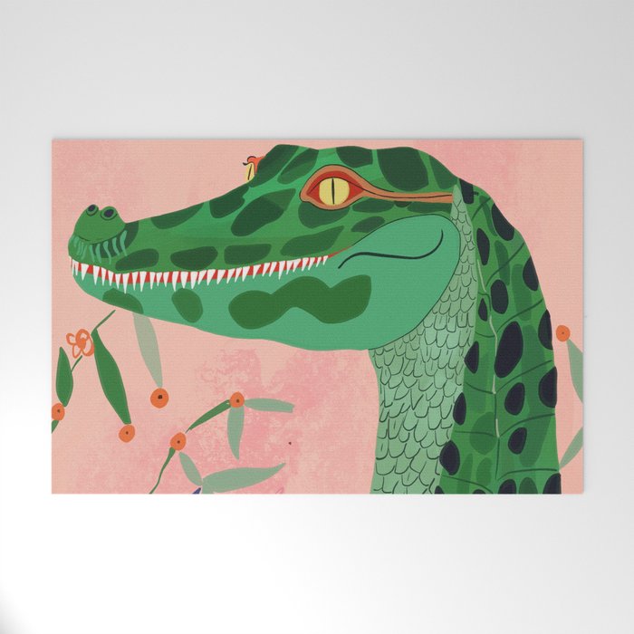 Jungle Crocodile Welcome Mat Gallery Image 1