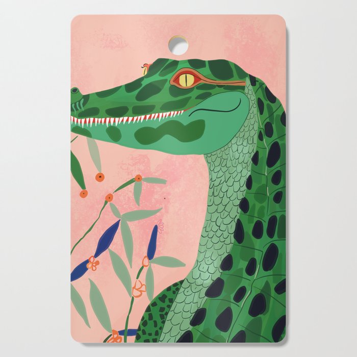 Jungle Crocodile Cutting Board Gallery Image 1