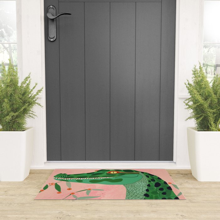 Jungle Crocodile Welcome Mat Gallery Image 3