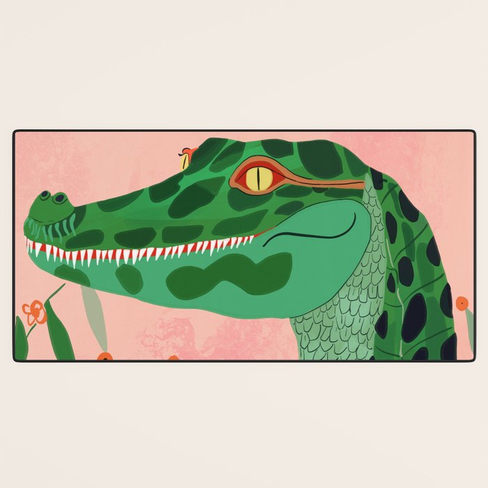 Jungle Crocodile Desk Mat Gallery Image 3