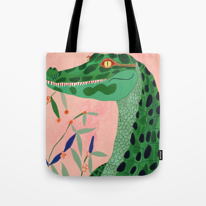 Jungle Crocodile Tote Bag Gallery Image 1
