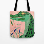 Jungle Crocodile Tote Bag Gallery Image 1