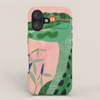 Jungle Crocodile iPhone Case Gallery Image 1