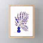 Foliage Blue Mini Art Print Gallery Image 1