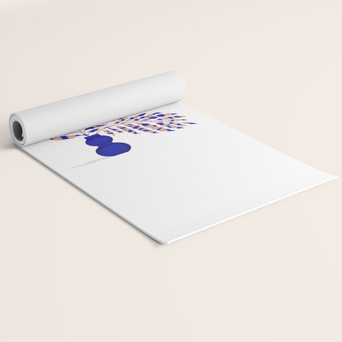 Foliage Blue Yoga Mat Gallery Image 2