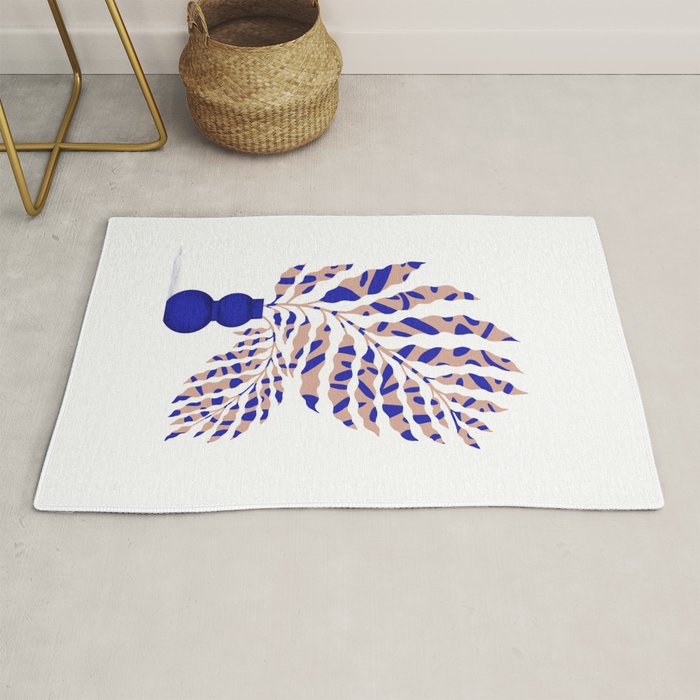 Foliage Blue Rug Gallery Image 1