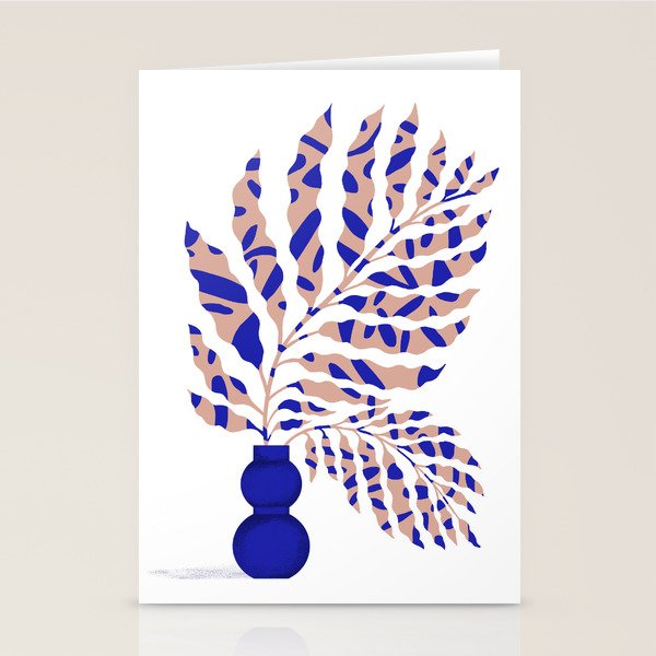 Foliage Blue Stationery Card Gallery Image 1