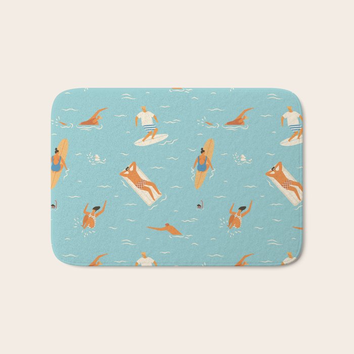Blue Hawaii Bath Mat Gallery Image 1