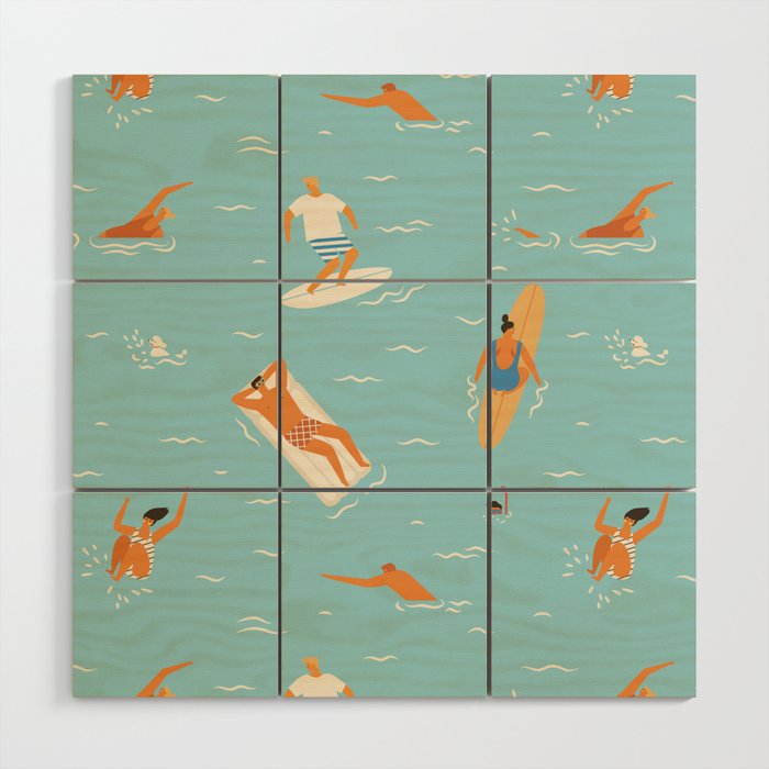 Blue Hawaii Wood Wall Art Gallery Image 1