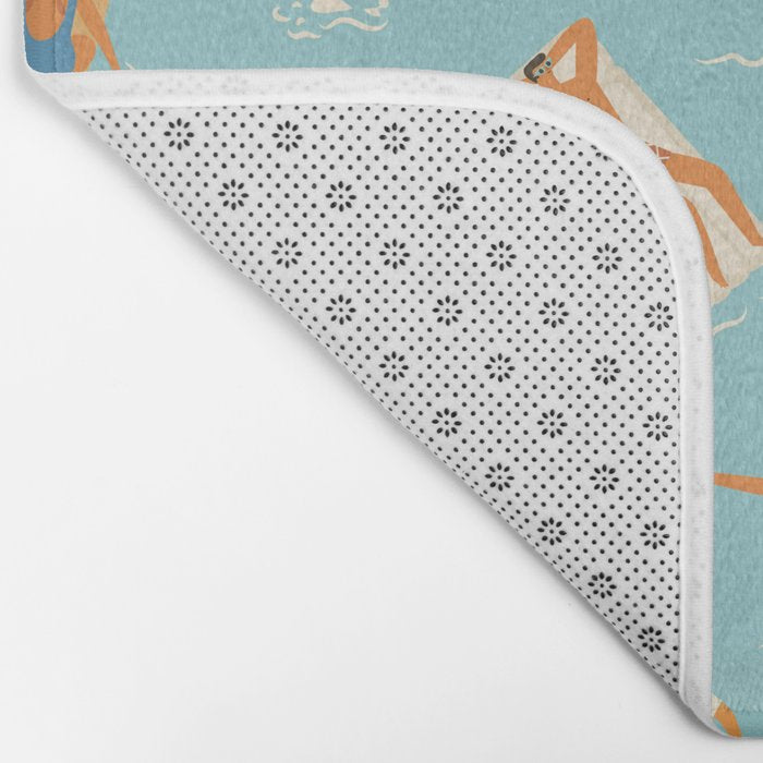 Blue Hawaii Bath Mat Gallery Image 2