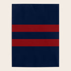 Navy Red Red Horizontal Stripes Poster Gallery Image 4