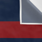 Navy Red Red Horizontal Stripes Wall Tapestry Gallery Image 3