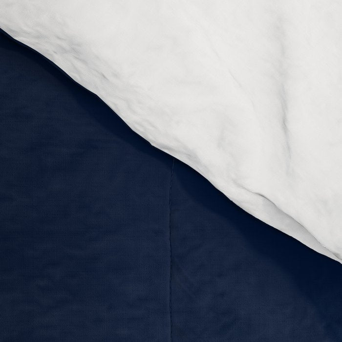 Navy Red Red Horizontal Stripes Comforter Gallery Image 4