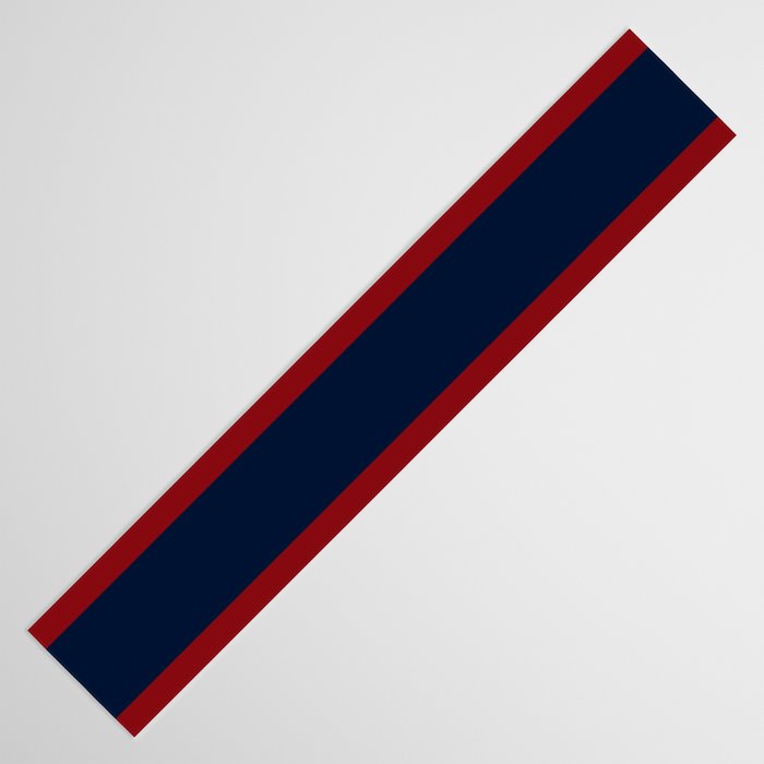 Navy Red Red Horizontal Stripes Table Runner Gallery Image 3