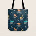 Dinosaurs Floating on an Asteroid Tote Bag Gallery Image 1