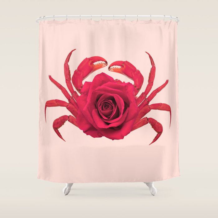ROSE CRAB Shower Curtain Gallery Image 1