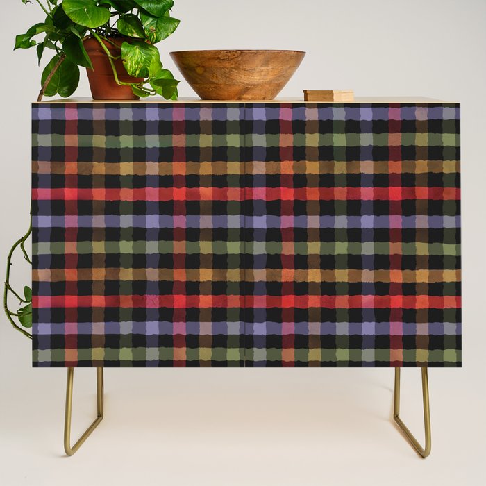 Boho Checkered Deep Palette Credenza Gallery Image 1